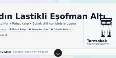Kadın Lastikli Eşofman Altı