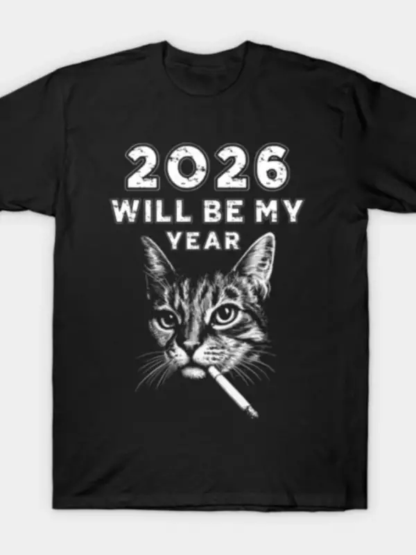 2026 BENİM YILIM OLACAK Erkekler Kadınlar İçin T-shirt %100 Pamuklu Tişörtler Kısa Kollu Üstl