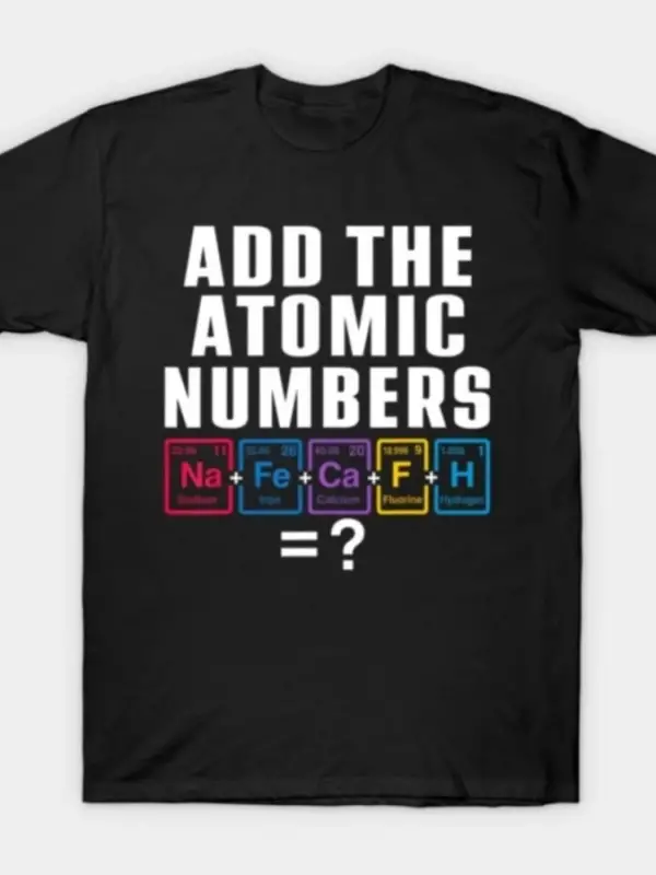 67 Altı Yedi Elets Periyodik Tablo Erkekler Kadınlar Için Tişört % 100% Pamuklu Tişörtler 3XS