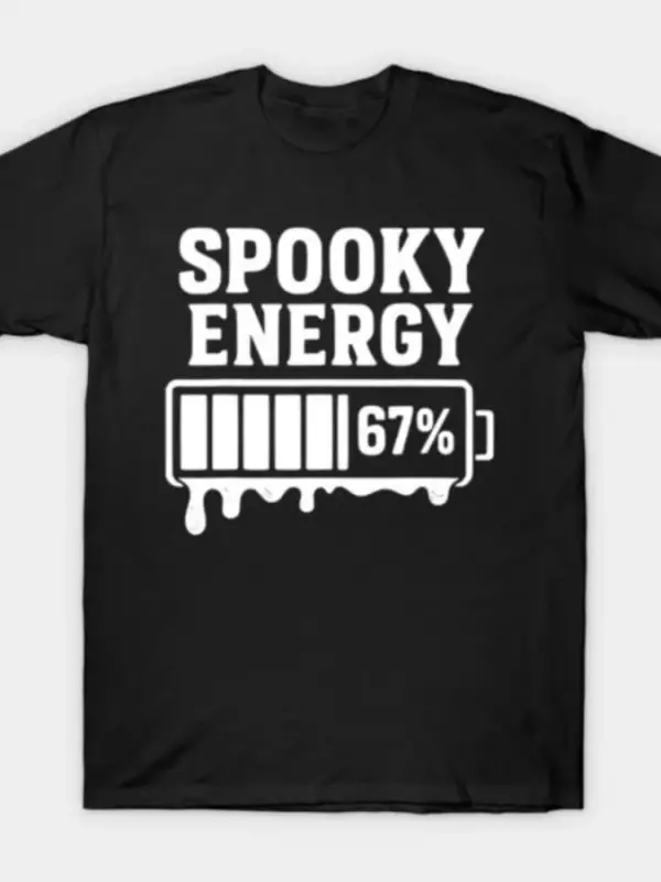 67 Cadılar Bayramı Spooky Energy Brainrot Altı Yedi T-shirt Erkekler Kadınlar Için % 100% Pam