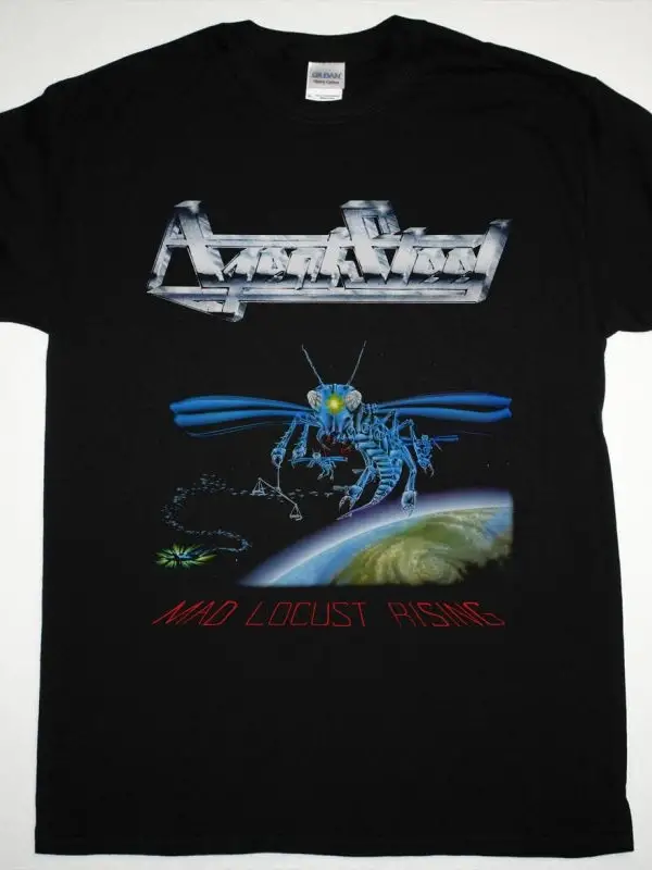 LȦȦZ ROCKIT KNOW YOUR ENEMY TOUR-87-88 NEW BLACK T-SHIRT ÖN BASKILI