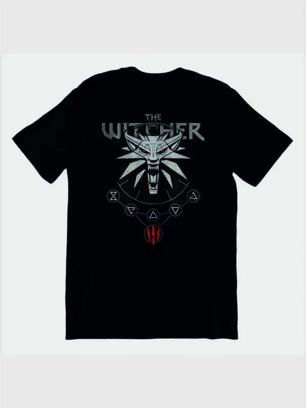 The Witcher Gamer T-shirt Battal Boy Penye Tişört