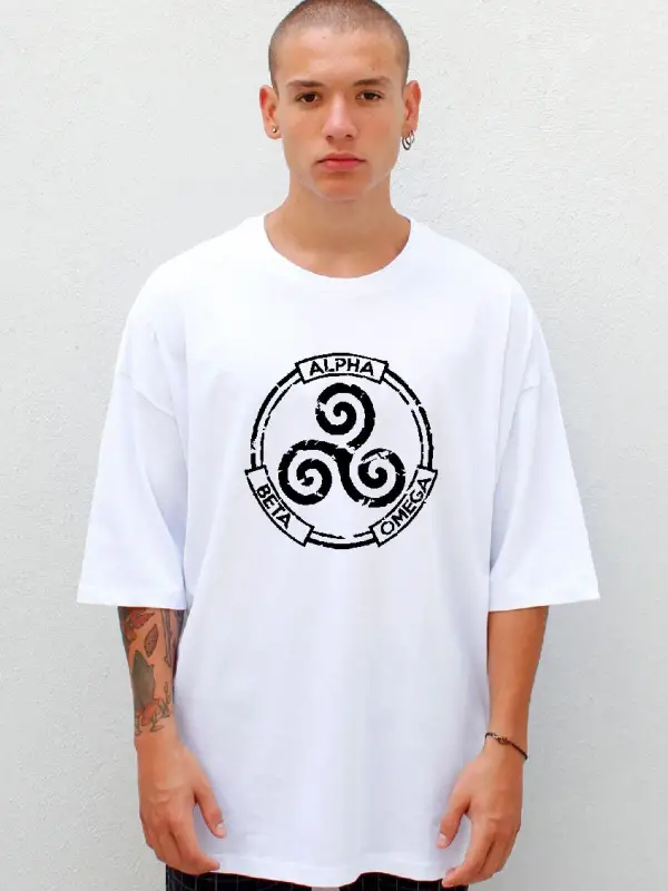 Teen Wolf Alpha Beta Omega Oversize Tişört