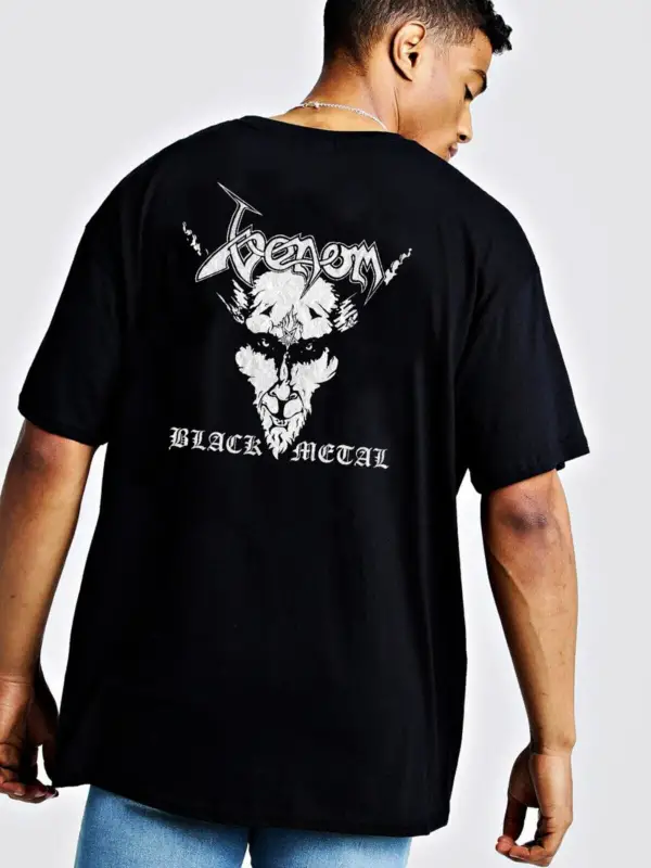 Venom Black Metal Oversize Unisex Tişört
