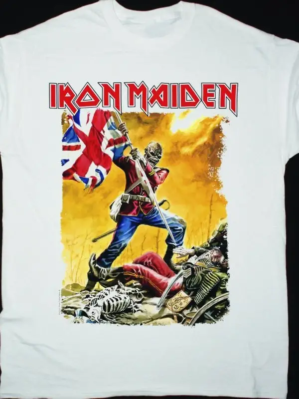 AC DC BAND CARTOON AC/DC NEW WHITE T-SHIRT ÖN BASKILI
