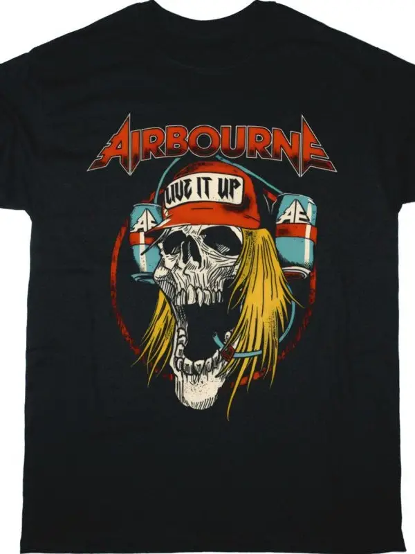 AC DC FOR THOSE ABOUT TO ROCK TOUR 1982 AC/DC NEW BLACK T-SHIRT ÖN BASKILI