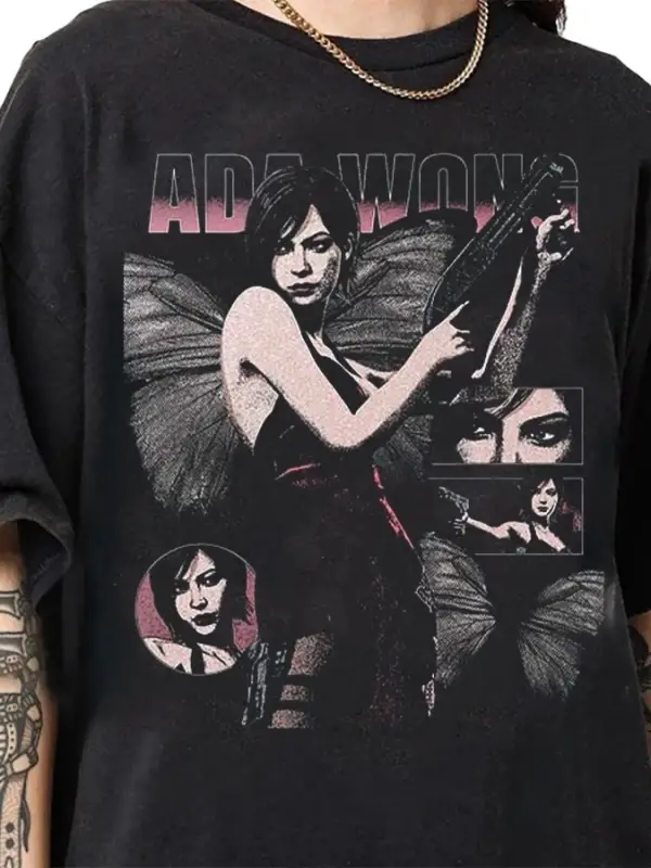 ADA WONG Resident Evil Biohazard Oyunu T-shirt Erkekler Kadınlar Için % 100% Pamuk T Shirt St