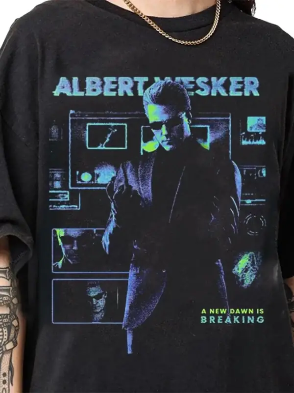 Albert Wesker Resident Evil Biohazard Oyunu T-shirt Erkekler Kadınlar Için % 100% Pamuk T Shi