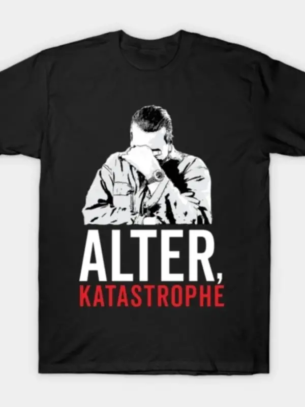 Alter Katastrophe Erkek Kadın Tişörtü %100 Pamuklu Tişörtler Kısa Kollu Üstler 0105-2