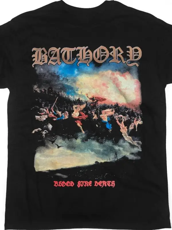 ANGEL HELLUVA BAND 1976 NEW BLACK T-SHIRT ÖN VE ARAKA BASKILI