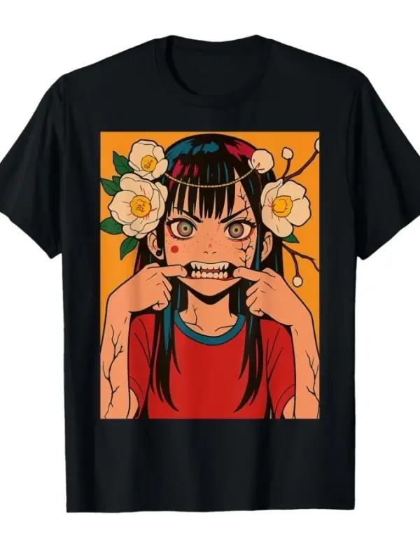 Anime Kız Waifu Kawaii Estetik Otaku T-shirt Erkekler Kadınlar Için % 100% Pamuk T Shirt Kısa