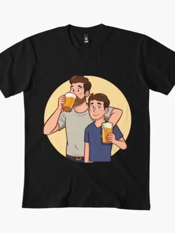 Baba Gibi Oğul Gibi Erkek Kadın T-shirt %100 Pamuklu Tişörtler Kısa Kollu Üstler 1231-3