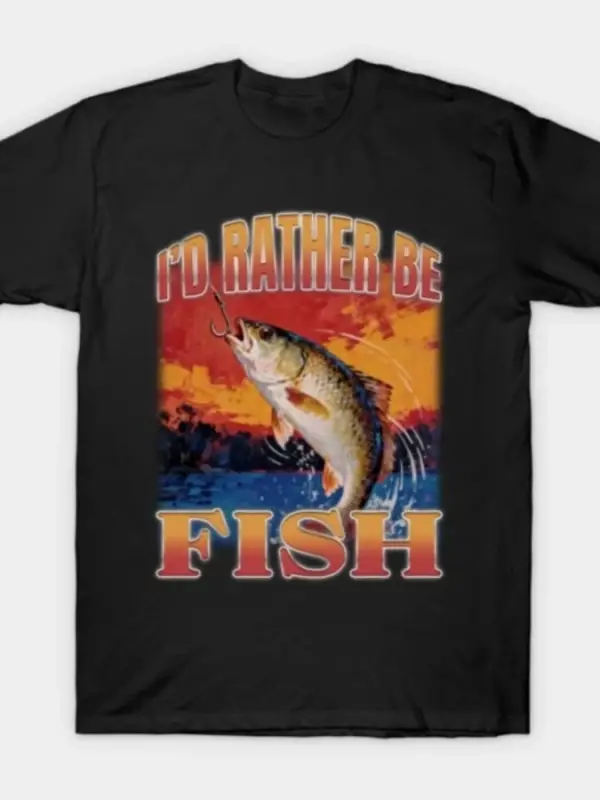 Balık Olmayı Tercih Ederim Erkekler İçin Kadınlar İçin %100 Pamuklu Tişörtler 3XS-3XL Üstler