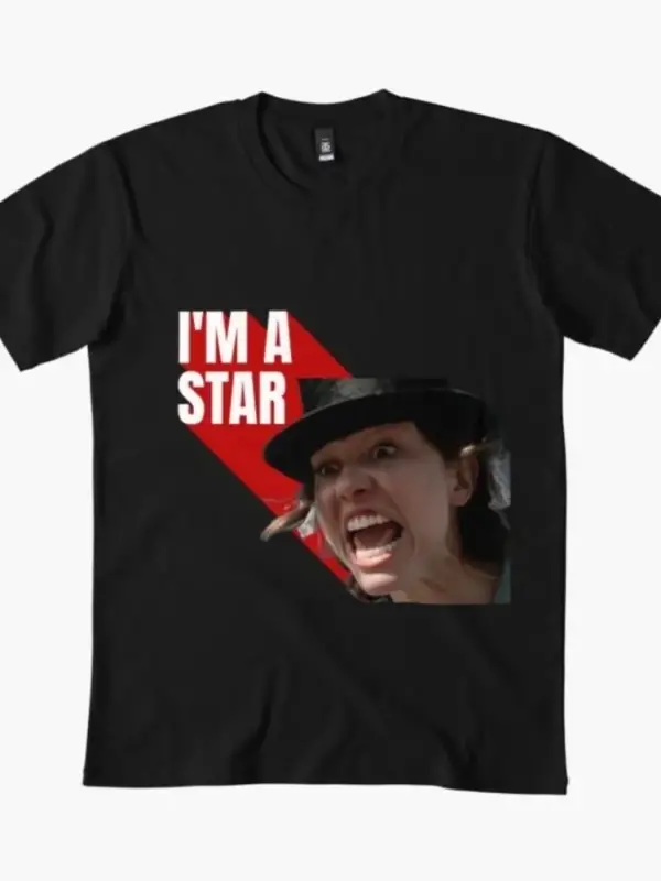 Ben bir STAR Meme T-shirtim Erkekler Kadınlar için %100 Pamuklu Tişörtler Kısa Kollu Üstler