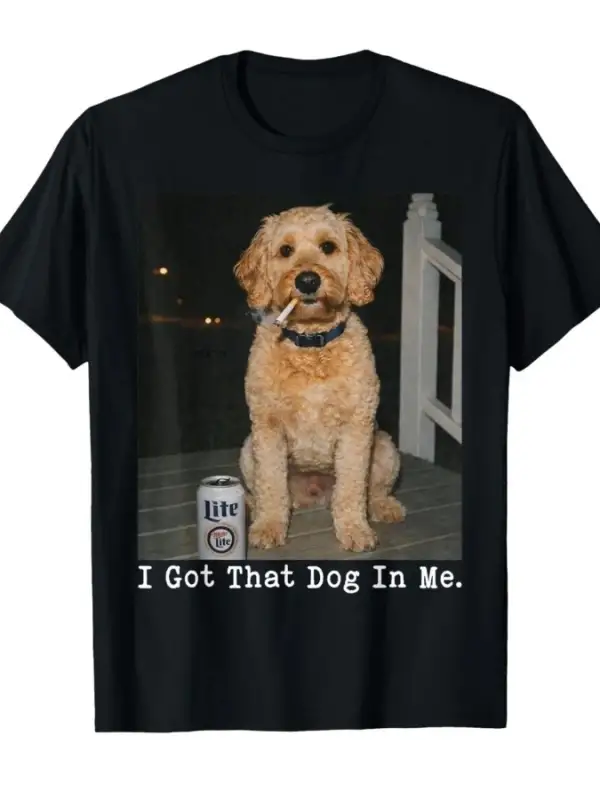 Ben İçimde O Köpeği Var Komik Altın Doodle Meme Doodle Anne Tişörtü Erkekler Kadınlar İçin %1