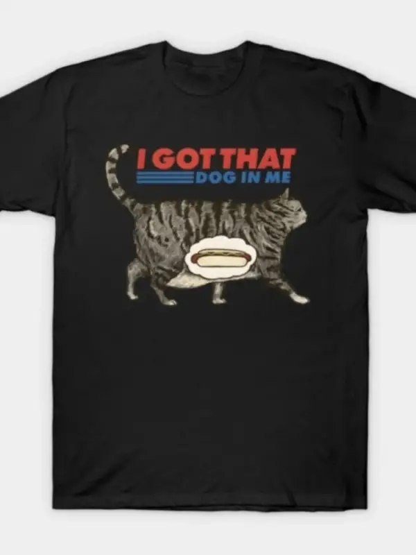 Benim İçimde O Köpeği Var Kedi T-shirt Erkekler Kadınlar Için % 100% Pamuklu T Shirt Kısa Kol