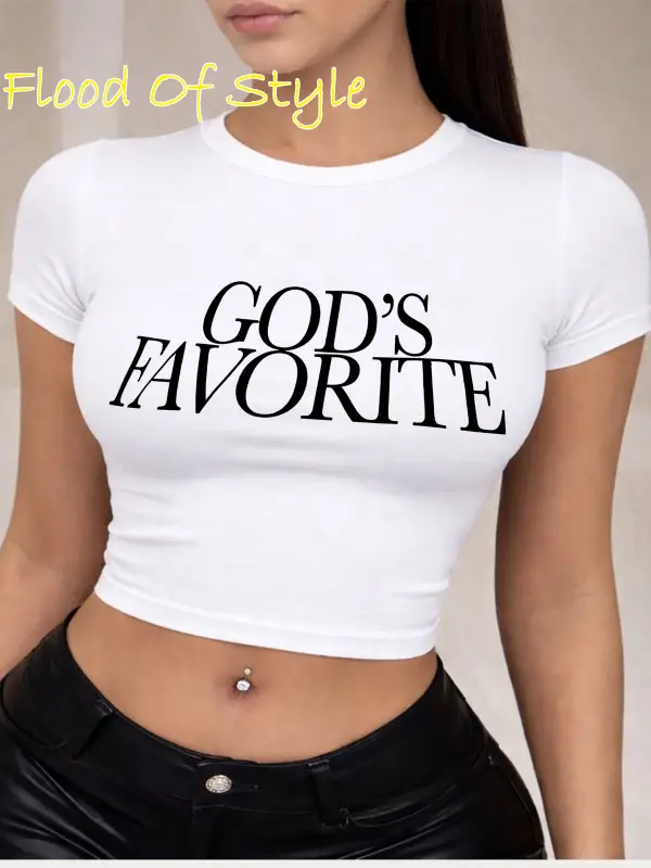 Beyaz Babby Tee gods favorıte Özel tasarım