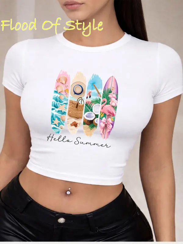 Beyaz Babby Tee helosummer Özel tasarım