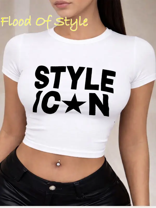 Beyaz Babby Tee style Özel tasarım