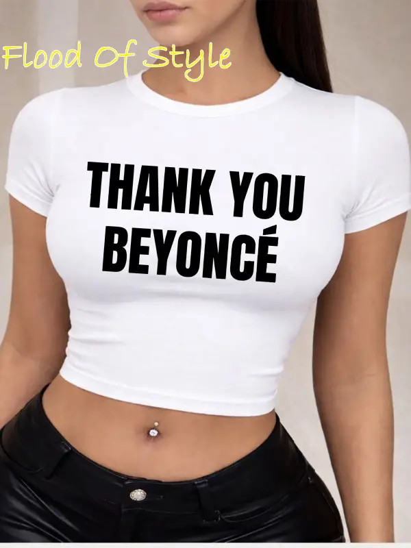 Beyaz Babby Tee thank you Özel tasarım