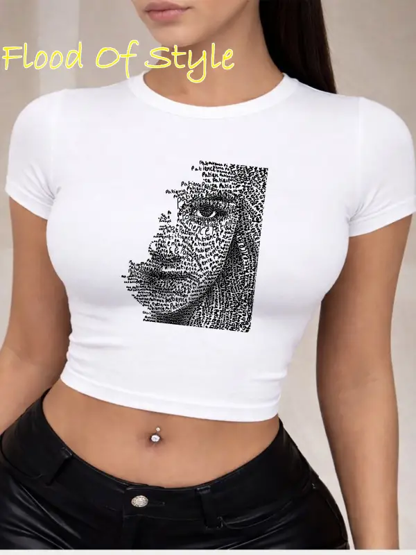 Beyaz Babby Tee yarım yüzz Özel tasarım