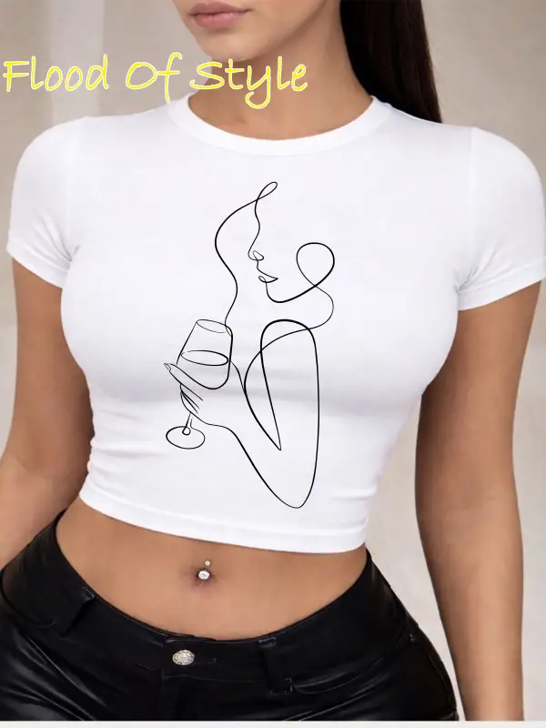 Beyaz Babby Tee yüz baskı çizim Özel tasarım