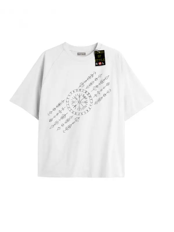 Beyaz Oversize T-shirt minimal Özel tasarım