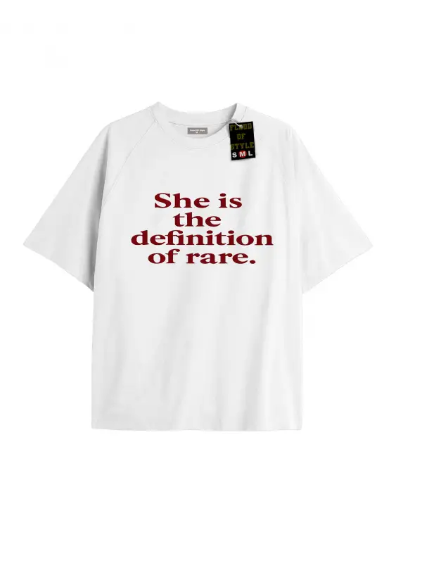 Beyaz Oversize T-shirt onadir Özel tasarım