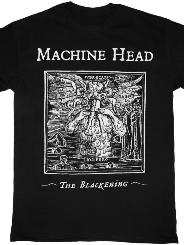 BLACK LABEL SOCIETY DOOM CREW NEW WHITE T-SHIRT ÖN VE ARAKA BASKILI