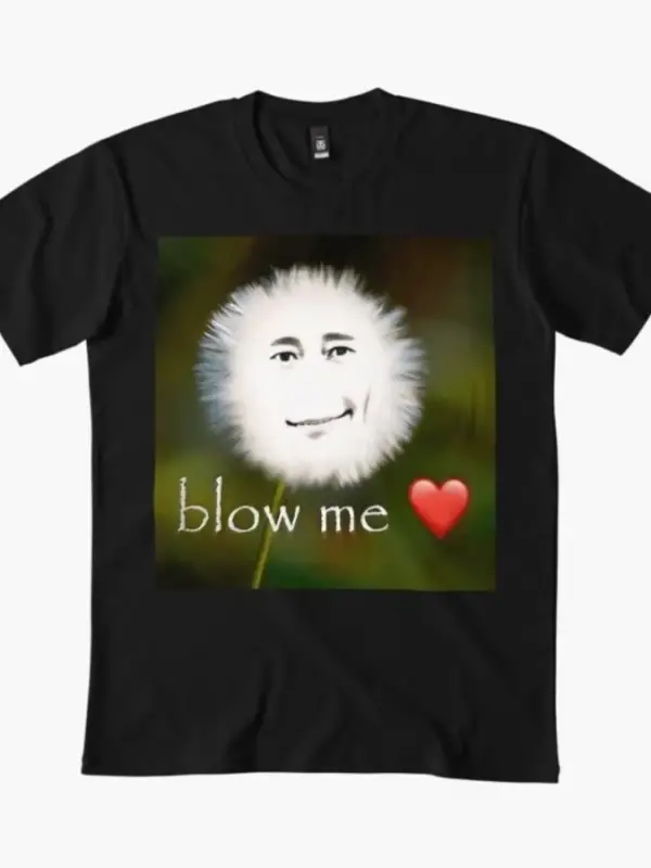 Blow Me Erkek Kadın Tişörtü %100 Pamuklu Tişörtler Kısa Kollu Üstler 0107-3