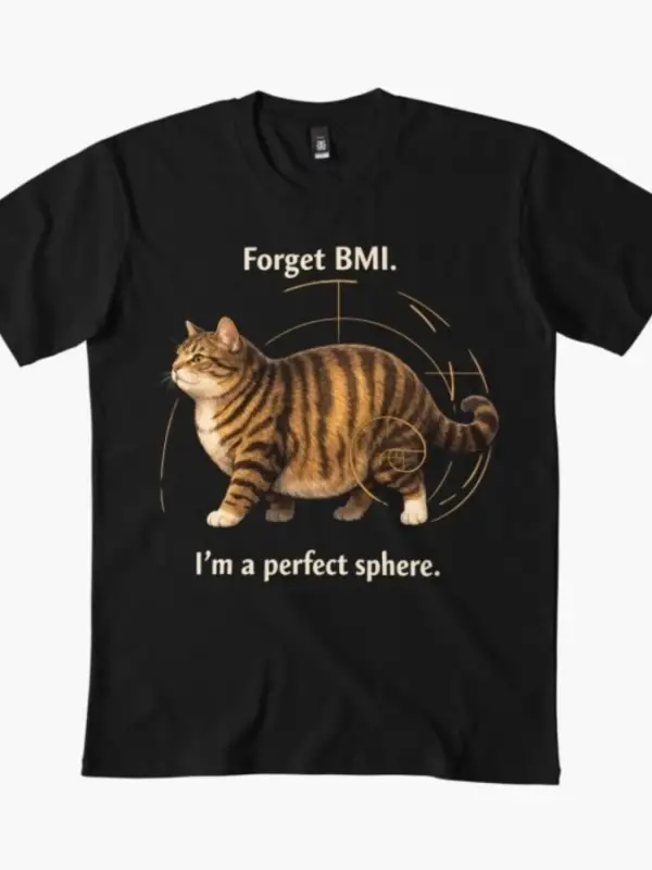 BMIyi unutun – Ben Erkekler İçin Mükemmel Bir Küre Tişörtüyüm Kadınlar %100 Pamuklu Tişörtle