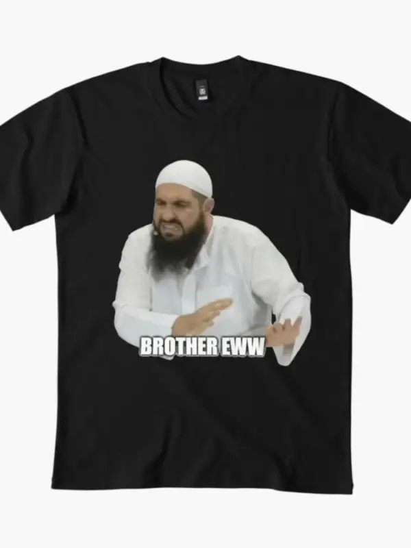 Brother eww Erkek Kadın Tişörtü %100 Pamuklu Tişörtler Kısa Kollu Üstler 1215-2