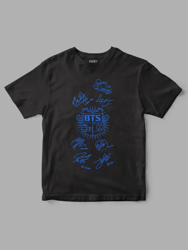 Bts Çelik Yelek Baskılı Tişört