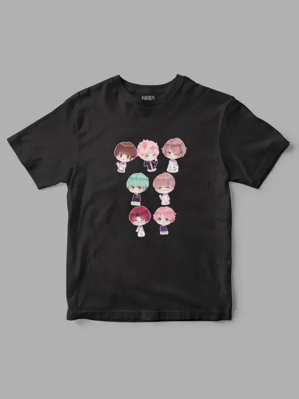 Bts Family Baskılı Tişört