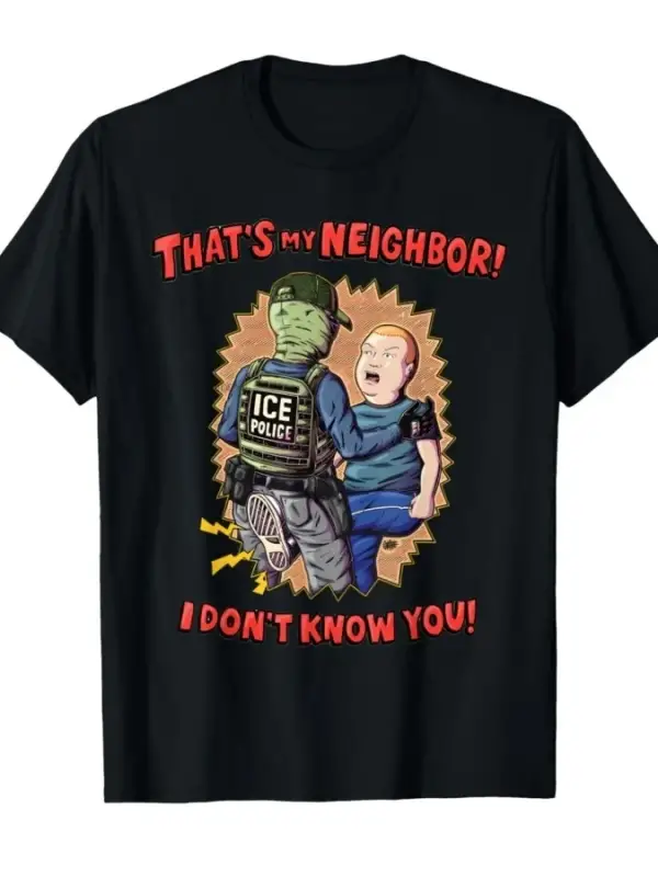 Bu Komşum Seni Tanımıyorum Komik Alıntı Oyuncu Tişörtü Erkek Kadın %100 Pamuk Tişörtler Kısa