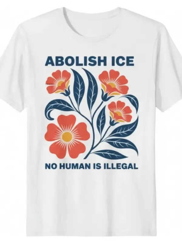 Buzun Yasası Açılmış Olsun İnsan Yasası Olmasın, Göçmenlik Hakkı Tişörtü Erkekler Kadınlar iç