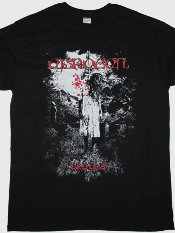 CALIBAN LOGO NEW BLACK T-SHIRT ÖN VE ARAKA BASKILI