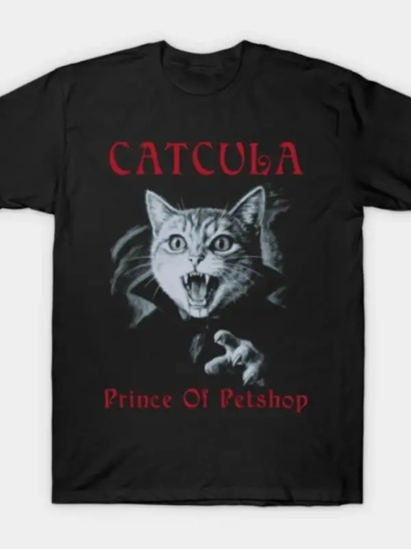 Catcula petshop prensi erkekler kadınlar için tişört % 100% pamuklu tişörtler kısa kollu üstl