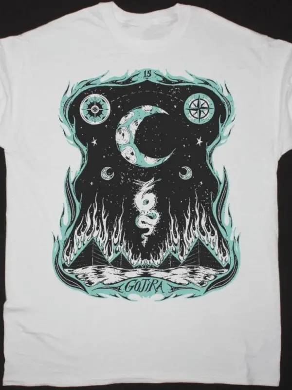 CLAN OF XYMOX A DAY NEW BLACK T SHIRT ÖN BASKILI
