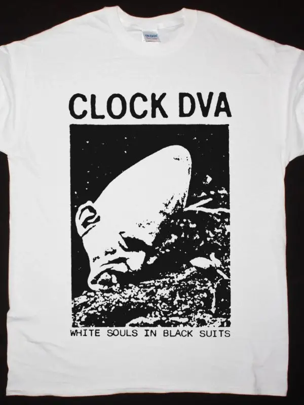 CLOCK DVA WHITE SOULS IN BLACK SUITS NEW WHITE T-SHIRT