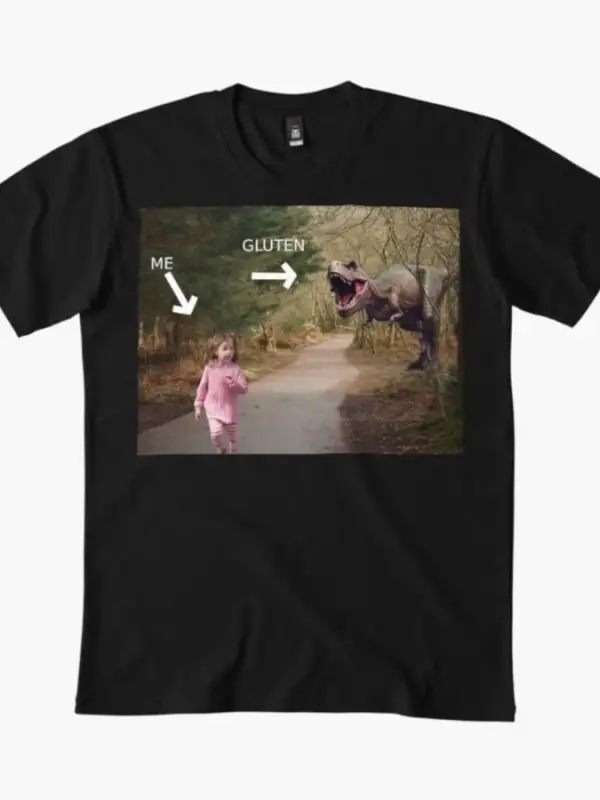 Çölyak Kız Erkek Kadın Tişörtü %100 Pamuklu Tişörtler Kısa Kollu Üstler 1226-3