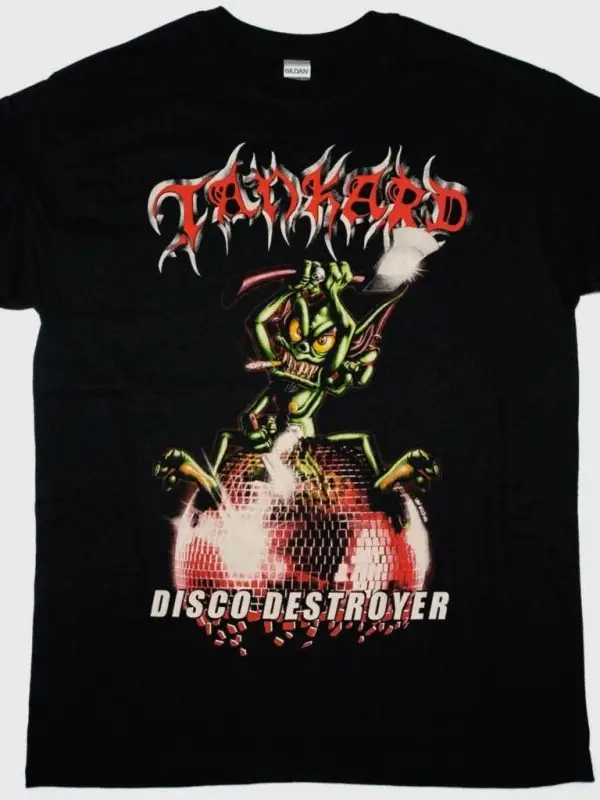 CREMATORY MONUMENT LOGO NEW BLACK T SHIRT ÖN VE ARAKA BASKILI