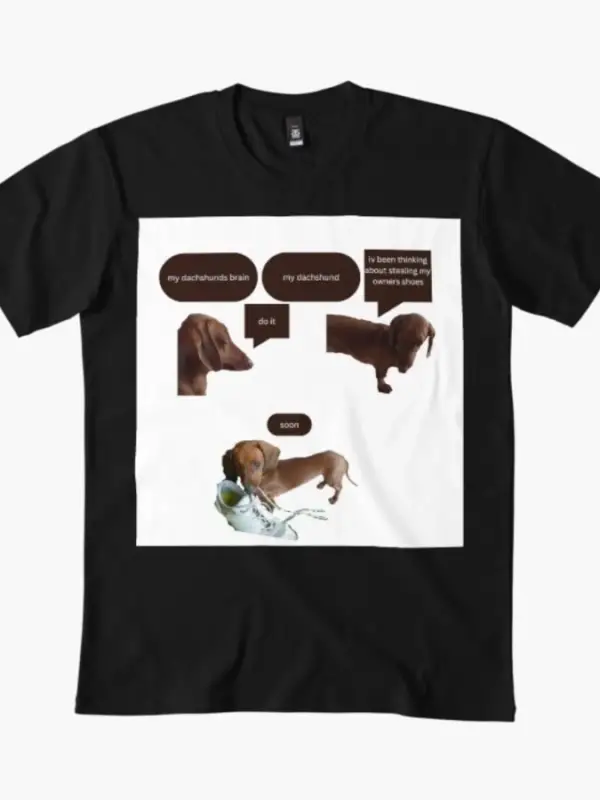 Dachshund erkekler ve kadınlar için tişört gibi olabilir %100 pamuklu tişörtler kısa kollu üs