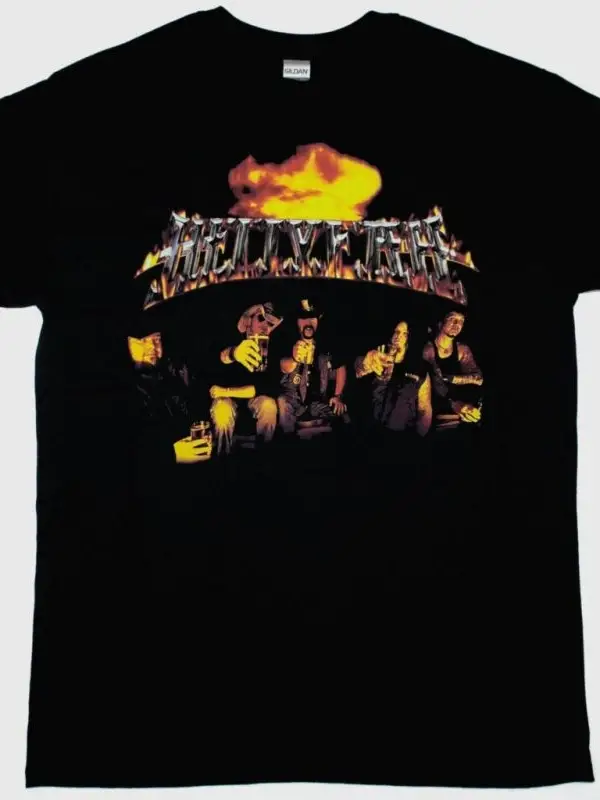 DAMN YANKEES DAMN YANKEES 1990 NEW BLACK T-SHIRT ÖN VE ARAKA BASKILI