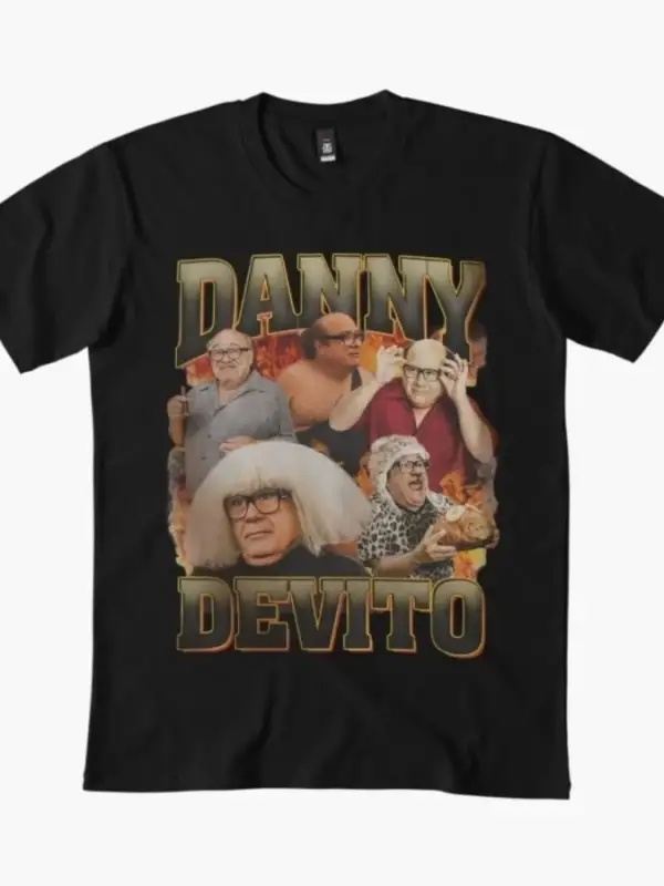 Danny Devito Erkek Kadın Tişörtü %100 Pamuklu Tişörtler Kısa Kollu Üstler 1215-2