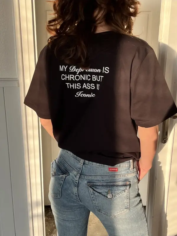 Depression - T-shirt Beyaz