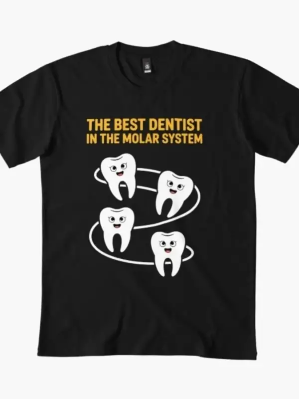 Diş Hekimi Komik Havalı Tişört Erkekler Kadınlar İçin %100 Pamuklu Tişörtler Kısa Kollu Üstle