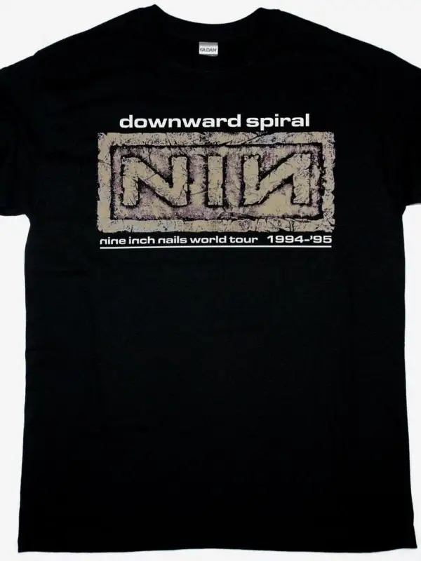 ECHO AND THE BUNNYMEN TOUR 88 NEW BLACK T SHIRT ÖN VE ARAKA BASKILI
