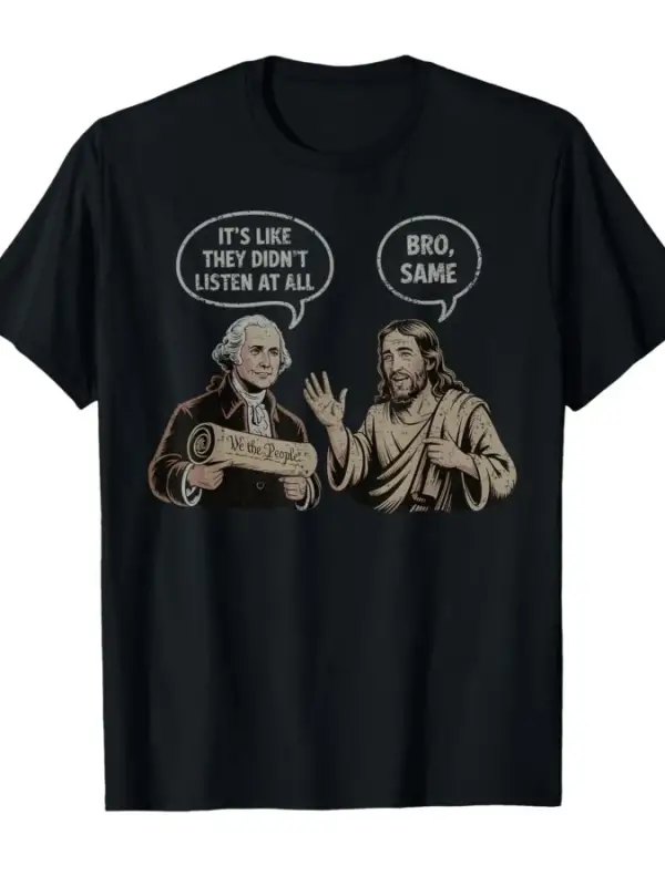 Eğer hiçbir şey dinlememiş gibi olduklar gibi görünüyor Komik Washington Jesus Erkekler Kadın