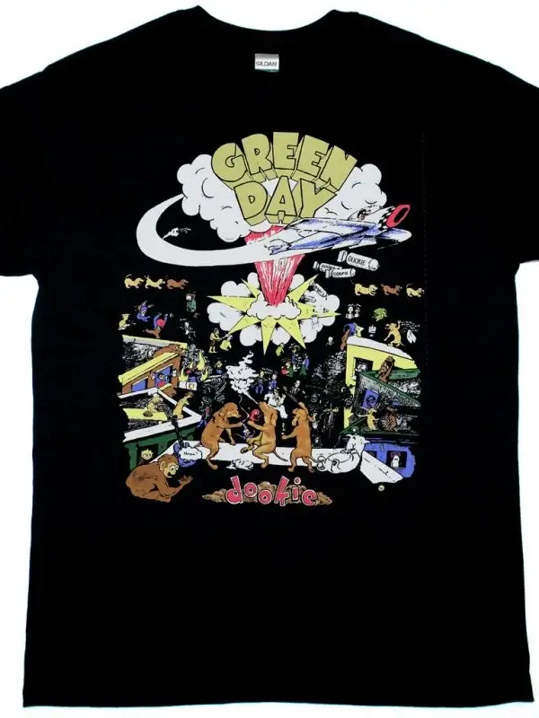 EMF NORTH AMERICAN TOUR NEW WHITE T-SHIRT ÖN VE ARAKA BASKILI